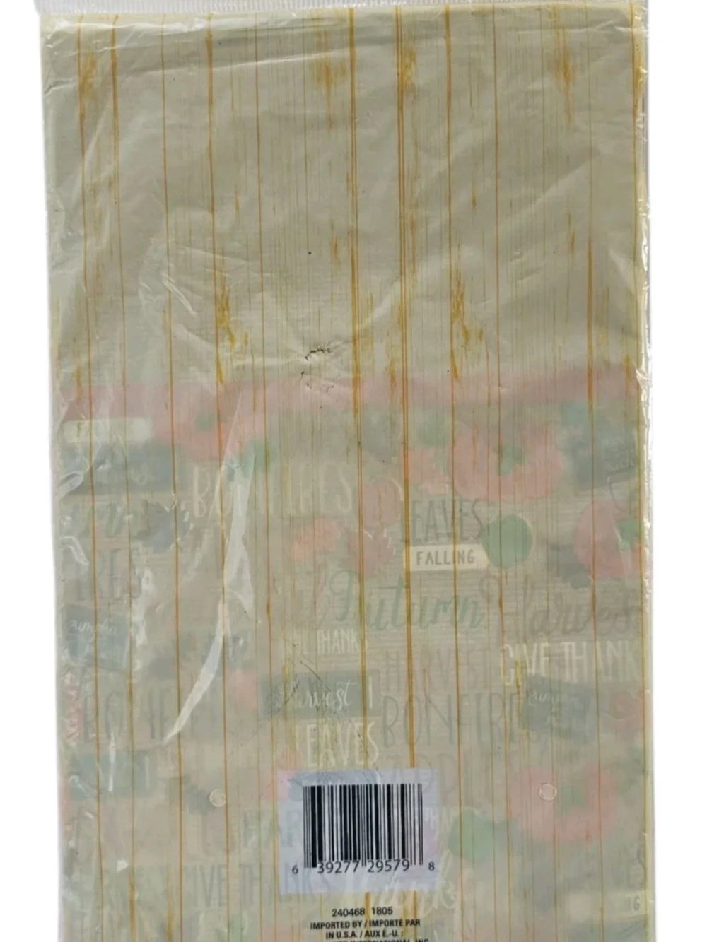 3 Thanksgiving Plastic Table Cloth Nappe Rectangle 54